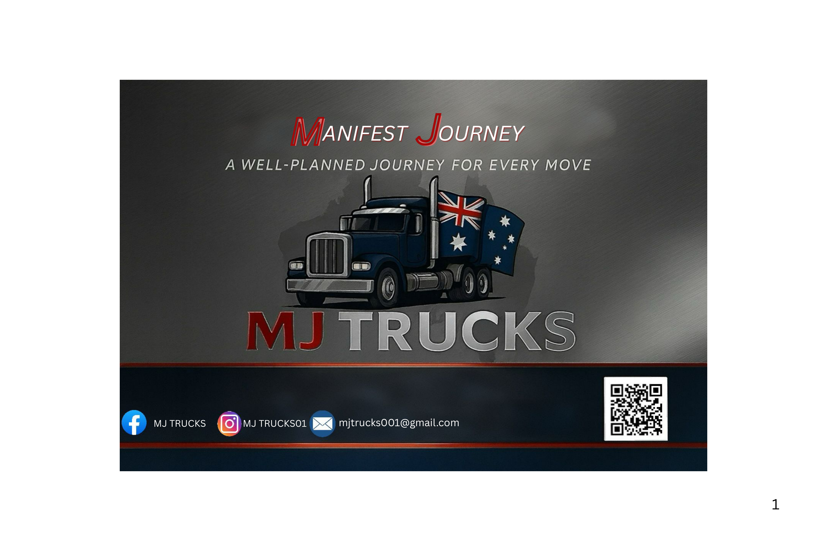 MJ Removalist flyer